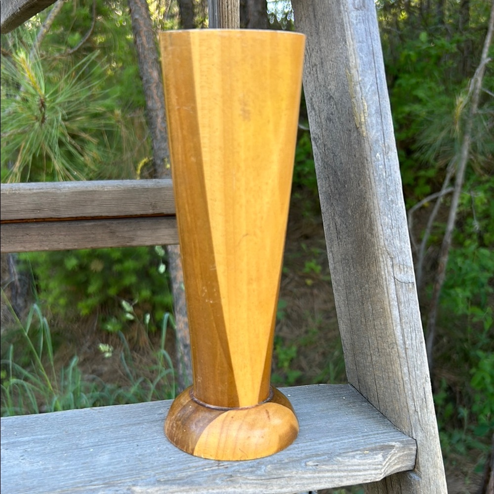 Blended maple Wooden Vase vintage hand crafted tray